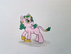 Size: 2016x1512 | Tagged: safe, artist:dice-warwick, oc, oc:bridget gunrunner, hippogriff, hybrid, fallout equestria, ear piercing, earring, female, filly, jewelry, parent:star charter, piercing, solo, talons