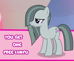 Size: 400x330 | Tagged: safe, edit, marble pie, earth pony, pony, gameloft, solo, waifu