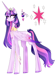 Size: 1224x1650 | Tagged: safe, artist:manella-art, twilight sparkle, twilight sparkle (alicorn), alicorn, pony, color palette, crown, cutie mark, female, jewelry, mare, regalia, simple background, transparent background