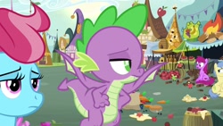 Size: 1920x1080 | Tagged: safe, screencap, berry punch, berryshine, cup cake, goldengrape, sir colton vines iii, spike, dragon, pony, the big mac question, winged spike