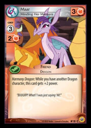 Size: 300x419 | Tagged: safe, prominence, dragon, gauntlet of fire, card, ccg, enterplay, merchandise, mlp trading card game, solo focus