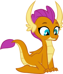 Size: 5324x6244 | Tagged: source needed, safe, artist:memnoch, smolder, dragon, uprooted, absurd resolution, cute, dragoness, female, kneeling, simple background, sitting, smolderbetes, solo, transparent background, vector, wings