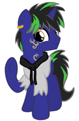 Size: 1189x1830 | Tagged: safe, artist:sjart117, oc, oc:dust rock, pony, unicorn, 2020 community collab, clothes, derpibooru community collaboration, hoodie, looking at you, male, simple background, solo, stallion, transparent background, underhoof, waving