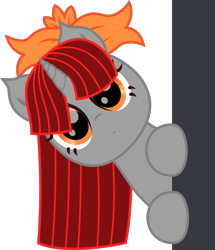 Size: 1032x1200 | Tagged: safe, oc, oc only, unicorn, bow, colt, discord (program), looking at you, male, peeking, simple background, solo, transparent background, vector