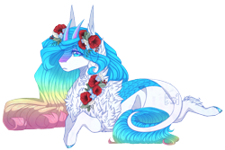 Size: 1504x1006 | Tagged: safe, artist:lunawolf28, oc, kirin, female, prone, simple background, solo, transparent background