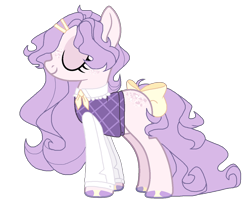 Size: 1024x889 | Tagged: safe, artist:chococolte, oc, earth pony, pony, bow, clothes, female, mare, shirt, simple background, solo, tail bow, transparent background, vest