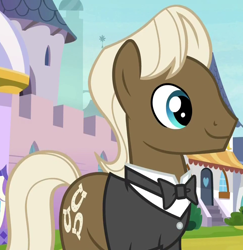 Size: 970x1000 | Tagged: safe, screencap, beaude mane, earth pony, pony, sparkle's seven, cropped, solo