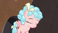 Size: 1920x1080 | Tagged: safe, screencap, cozy glow, pegasus, pony, frenemies (episode), eyes closed, female, filly, foal, solo