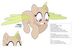 Size: 2500x1592 | Tagged: safe, artist:doraair, oc, oc only, alicorn, alicorn oc, base, flying, looking down, scared, simple background, solo, text, transparent background