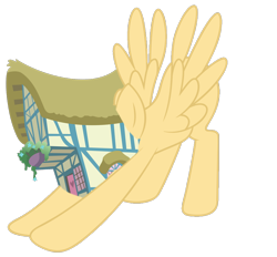 Size: 1212x1125 | Tagged: artist needed, source needed, safe, oc, pegasus, pony, 1000 hours in powerpoint, house, house pony, iwtcird, meme, solo, what has science done
