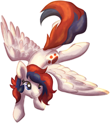 Size: 2153x2411 | Tagged: safe, artist:amura-of-jupiter, oc, oc only, oc:onyx, pegasus, pony, series:random gifting is magic, female, flying, gift art, mare, simple background, smiling, solo, transparent background