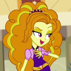 Size: 400x400 | Tagged: safe, screencap, adagio dazzle, equestria girls, rainbow rocks, cropped, lidded eyes, solo