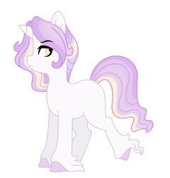 Size: 1952x2036 | Tagged: safe, artist:rosebuddity, oc, oc:iris, pony, unicorn, female, mare, offspring, parent:prince blueblood, parent:twilight sparkle, parents:twiblood, simple background, solo, white background