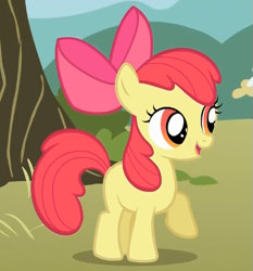 Size: 479x513 | Tagged: safe, screencap, apple bloom, earth pony, pony, the show stoppers, cropped, female, filly, solo