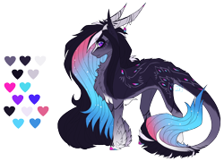 Size: 1364x982 | Tagged: safe, artist:lunawolf28, oc, earth pony, pony, female, horns, mare, reference sheet, simple background, solo, transparent background