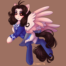 Size: 2000x2000 | Tagged: safe, artist:neonishe, pegasus, pony, ponified, solo