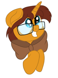 Size: 226x301 | Tagged: safe, artist:swivel starsong, artist:xxxdavid09xxx, oc, oc only, unicorn, bowtie, glasses, male, simple background, smiley face, solo, stallion, transparent background