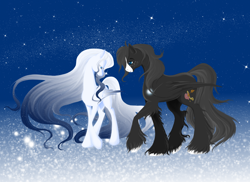 Size: 1600x1164 | Tagged: safe, artist:whitewing1, oc, oc only, oc:shooting star (tsuki-to-hoshi), oc:soul whisper, pegasus, pony, female, male, mare, stallion