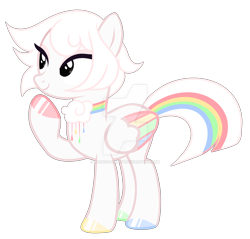 Size: 1280x1223 | Tagged: safe, artist:magicdarkart, oc, pegasus, pony, colored wings, deviantart watermark, female, mare, multicolored wings, obtrusive watermark, simple background, solo, transparent background, watermark, wings