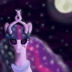 Size: 1500x1500 | Tagged: safe, artist:yukkuripalehorse, twilight sparkle, original species, eldritch horror, space