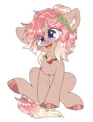 Size: 2000x2600 | Tagged: safe, artist:etoz, oc, oc only, oc:felice, pony, blushing, commission, cute, female, happy, mare, sitting, smiling, solo