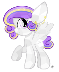 Size: 794x959 | Tagged: safe, artist:sugarcloud12, oc, oc only, oc:sugar star, crystal pony, pegasus, pony, crystallized, female, mare, simple background, solo, transparent background