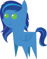 Size: 4597x5740 | Tagged: safe, artist:cosmiceclipsed, derpibooru exclusive, oc, oc only, oc:blue spring, pegasus, pony, green eyes, pegasus oc, pointy ponies, simple background, solo, transparent background, wings