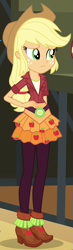 Size: 253x868 | Tagged: safe, screencap, applejack, equestria girls, friendship games, cropped, solo