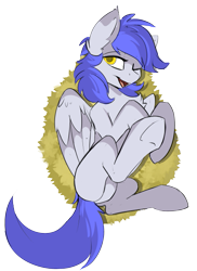 Size: 443x609 | Tagged: safe, artist:beardie, oc, oc only, oc:gabriel, pegasus, pony, cute, female, mare, patreon, patreon reward, simple background, solo, transparent background