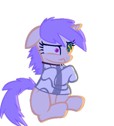 Size: 447x493 | Tagged: safe, artist:renfred456, oc, pony, insanity, solo, straitjacket