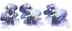 Size: 1600x693 | Tagged: safe, artist:crystal-tranquility, oc, oc:starry heavens, original species, pond pony, deviantart watermark, male, obtrusive watermark, simple background, solo, transparent background, watermark