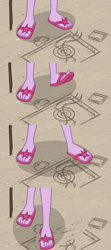 Size: 1275x2867 | Tagged: safe, edit, edited screencap, screencap, sci-twi, twilight sparkle, equestria girls, equestria girls series, friendship math, close-up, comic, feet, flip-flops, legs, pictures of legs, sandals, screencap comic, update