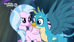 Size: 1920x1080 | Tagged: safe, screencap, gallus, silverstream, classical hippogriff, griffon, hippogriff, uprooted, now kiss, shipping fuel