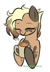 Size: 1566x2250 | Tagged: safe, artist:redheartponiesfan, oc, earth pony, pony, coffee mug, female, hoof hold, mare, mug, simple background, solo, transparent background