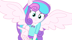 Size: 3422x1925 | Tagged: safe, artist:lhenao, princess flurry heart, alicorn, human, equestria girls, base used, equestria girls-ified, older, older flurry heart, parent:dean cadance, parent:princess cadance, ponied up, solo