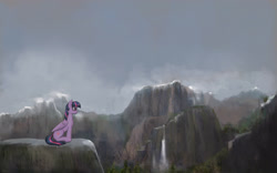 Size: 3840x2400 | Tagged: safe, artist:hardbrony, twilight sparkle, twilight sparkle (alicorn), alicorn, pony, female, mare, scenery, solo