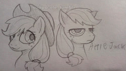 Size: 940x533 | Tagged: safe, artist:cuppa-ale, applejack, earth pony, pony, applejack is not amused, applejack's hat, cowboy hat, hat, traditional art, unamused