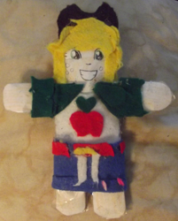 Size: 2888x3597 | Tagged: safe, artist:grapefruitface1, applejack, equestria girls, arts and crafts, felt, irl, paper plush, paper plushie, photo, solo, toy