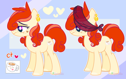 Size: 3553x2247 | Tagged: safe, artist:2pandita, oc, earth pony, pony, female, mare, reference sheet, solo