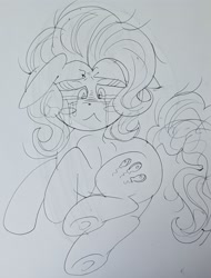 Size: 2682x3532 | Tagged: artist needed, source needed, safe, pinkie pie, earth pony, pony, crying, sad, solo, traditional art, underhoof