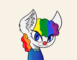 Size: 1920x1500 | Tagged: safe, artist:sunnzio, pony, bowtie, clown, clown nose, clown pony, ear fluff, honkler, meme