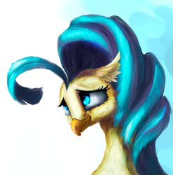 Size: 800x810 | Tagged: safe, artist:feng-shui1301, princess skystar, hippogriff, my little pony: the movie, bust, cute, portrait, skyabetes, solo