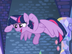 Size: 947x717 | Tagged: safe, screencap, twilight sparkle, twilight sparkle (alicorn), alicorn, pony, a flurry of emotions, cropped, cute, flying, open mouth, rawr, solo, twiabetes