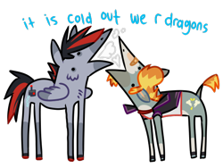 Size: 600x450 | Tagged: safe, oc, oc only, oc:bullybones, hybrid, mule, pegasus, pony, chibi, cold, couple, derp, fog, funny, gay, male, mulicorn, ponysona, simple background, snow, stylistic suck, transparent background, winter, wirebound