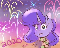 Size: 5000x4000 | Tagged: safe, artist:nedemai, oc, anthro, 2020, anthro oc, fireworks, new year