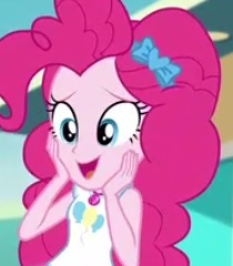 Size: 210x240 | Tagged: safe, screencap, pinkie pie, equestria girls, cropped, cute, diapinkes, photo, solo