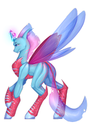 Size: 2480x3508 | Tagged: safe, artist:midfire, ocellus, changedling, changeling, alternate design, female, simple background, solo, transparent background