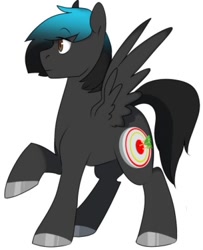 Size: 446x548 | Tagged: safe, artist:a-rather-rottenpony, oc, oc:lucky shot, pegasus, pony, solo