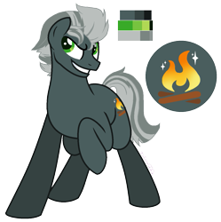 Size: 1201x1206 | Tagged: safe, artist:zafara1222, oc, oc:charcoal, earth pony, pony, base used, male, offspring, parent:burnt oak, parent:limestone pie, reference sheet, simple background, solo, stallion, transparent background