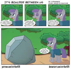 Size: 1675x1625 | Tagged: safe, artist:str1ker878, maud pie, tom, pony, comic